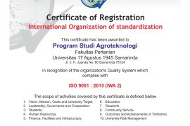 ISO 9001 : 2015 (IWA 2)