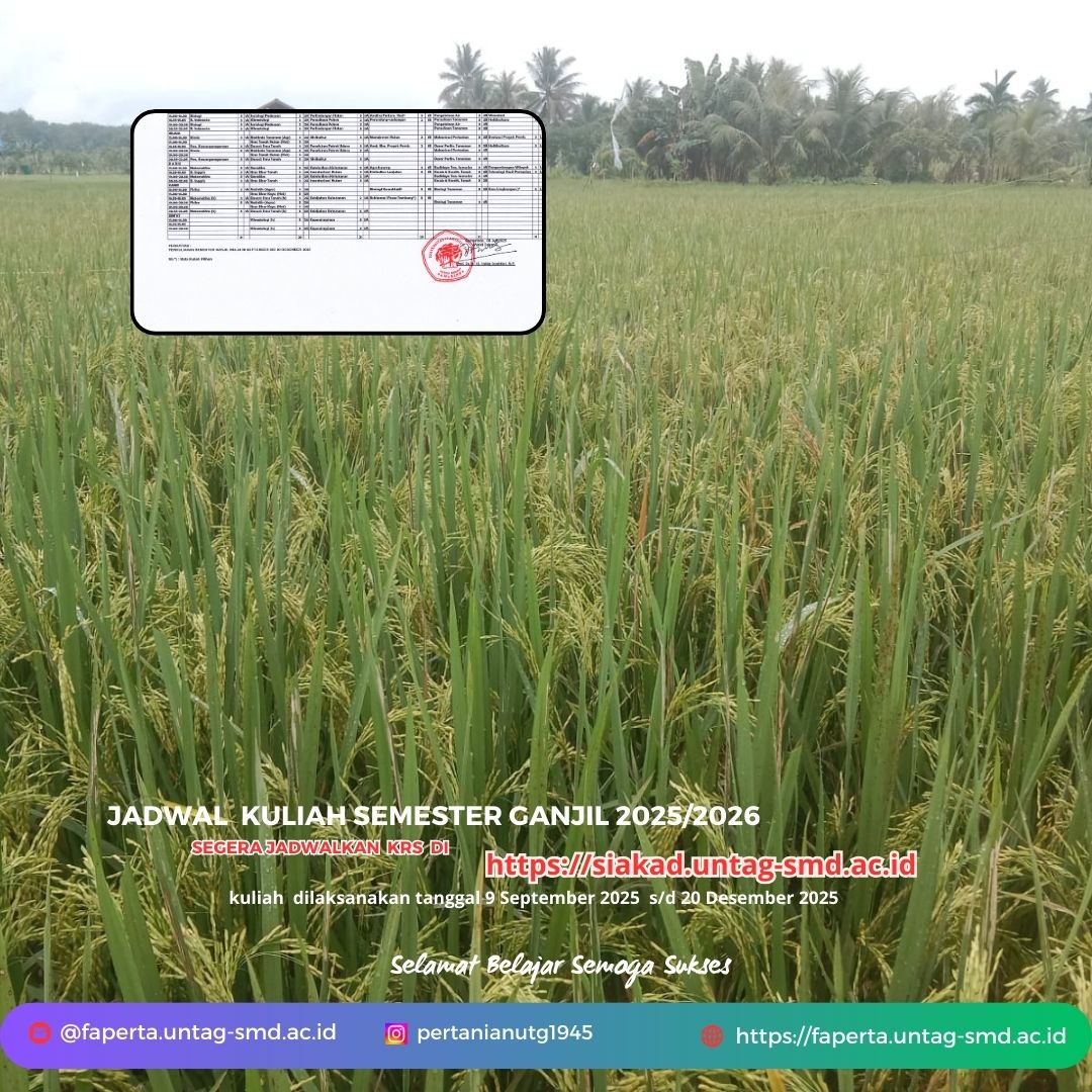 Jadwal Kuliah Ga njil 2025 Agro